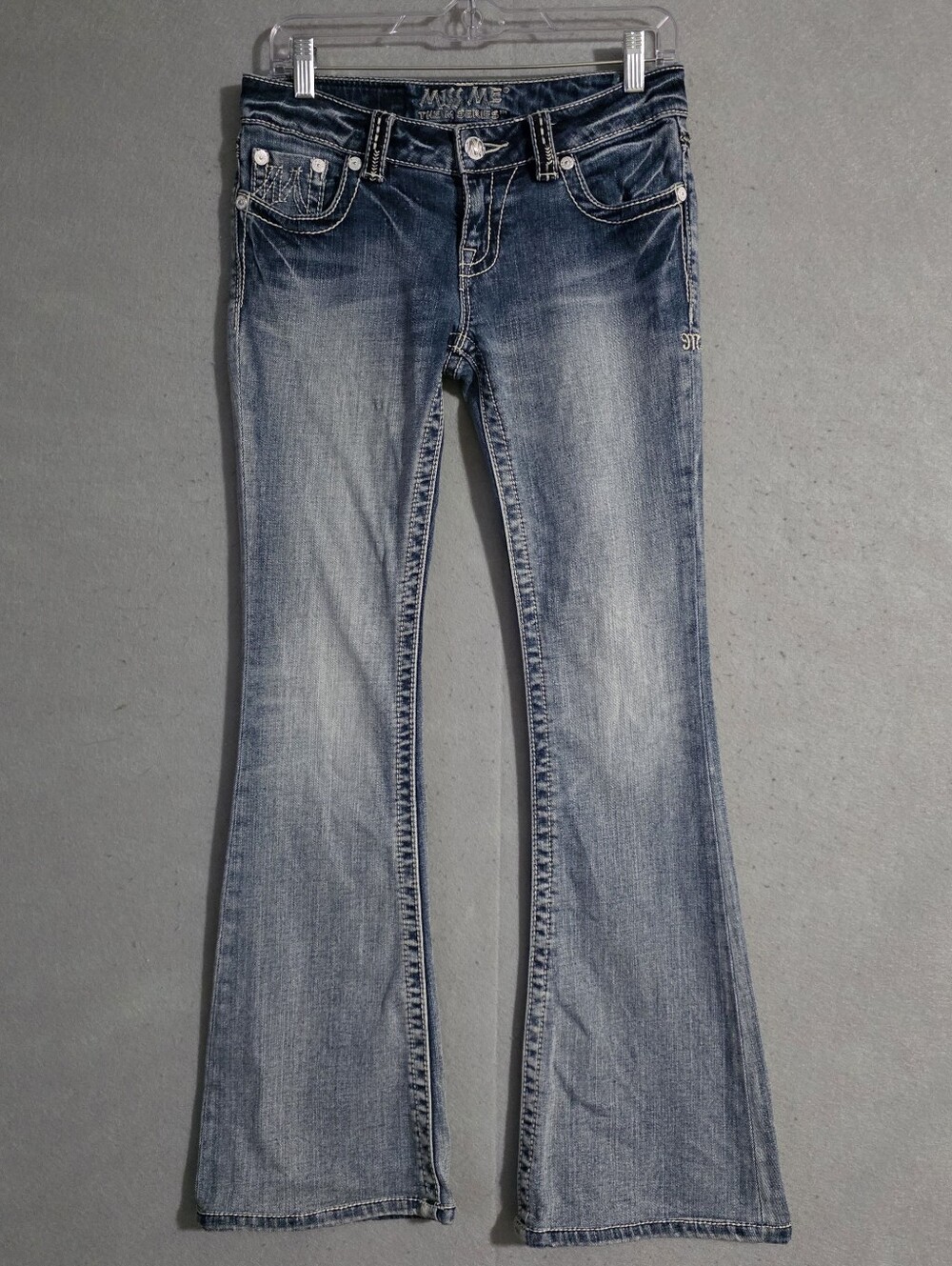 Miss Me Womens The M Series Flare Denim Jeans X1018F2 Size 27x30.5